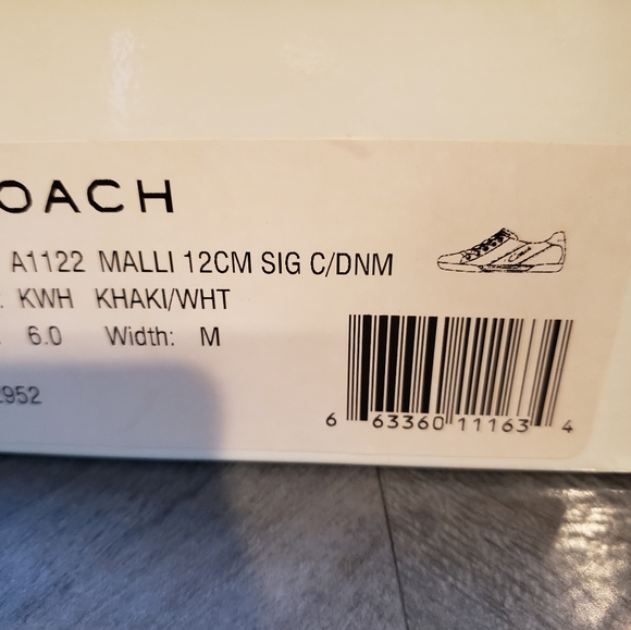 Coach Sneaks 6M khaki/white - Picture 4 of 5